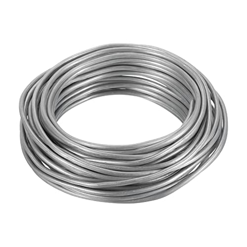 PATIKIL 3.0mm Bonsai Training Wire, Floral Wire Stems Anodized Aluminum Tree Wire 32.8 Feet Total for Gardening Branch Fixing, Silver Tone - color: Silver Tone, size: 3 mm x 10 m