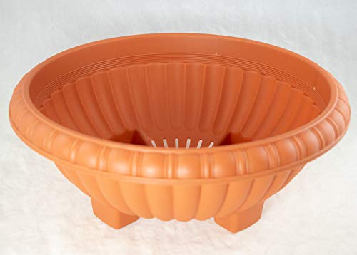 Japanese Plastic Bonsai Training Pot Home Garden Planter 13 inches x 13 inches x 5 inches - Orange