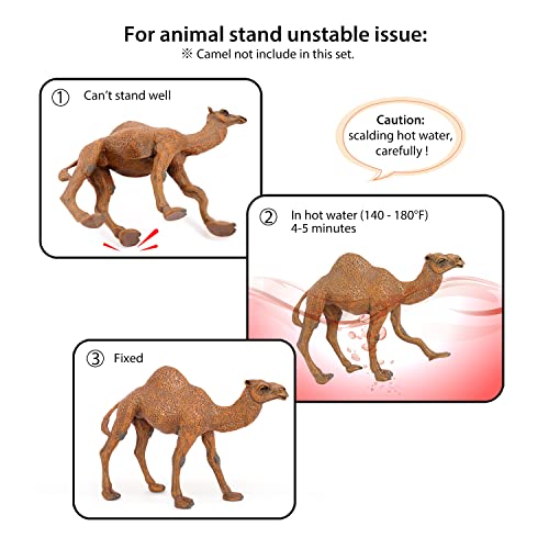 Volnau Mini Safari Animal Toys Figures 12PCS Wild Figurines Miniature for Toddlers Kids Christmas Birthday Gift Plastic Preschool Pack