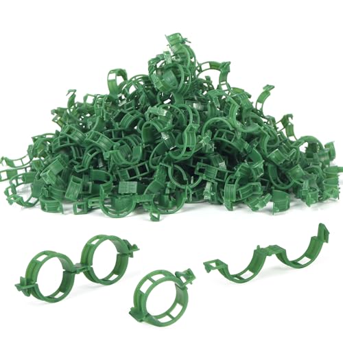 Plant Support Clips, Tomato Clips for Trellis & Climbing Plants, 100PCS - color: Green