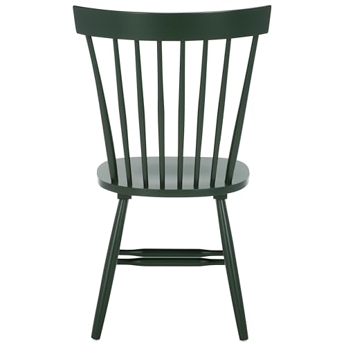 SAFAVIEH Furniture - Parker Spindle Dining Chair Set of 2 - Garden Green - Solid Wood - Classic Windsor Design - Ideal for Dining Room, Kitchen, 17.3" Seat Height (AMH8500M-SET2) - color: Garden Green