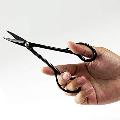 Wazakura Satsuki Bonsai Scissors, Made in Japan 7 inch (180 mm), Japanese Bonsai Garden Tools, Hasami Pruning Shears - Satsuki Style, Black - color: Satsuki 7"