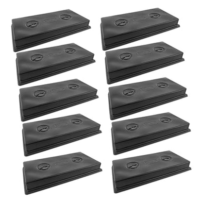 SUNPACK Sundome Plastic Multi-Vented Humidity Dome, Black, 2" (Pack of 10) - Ideal for Greenhouses or Indoor Growing, Able to Adjust Humidity with Vents