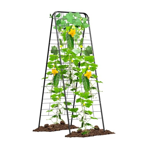 Heavy Duty Cucumber Trellis, 50" x 17" A-Frame Garden Trellis - size: 1 Pcs
