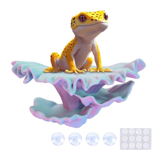 Westant Mushroom Decor for Reptile Tank, Fish Tanks (Aurora, Shelf Cap) - color: Aurora, size: Shelf Cap