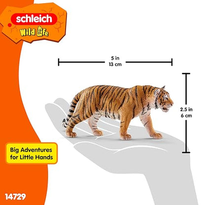 Schleich Wild Life - Realistic Tiger Figurine Toy - Kids Ages 3+ | 14729 | Wild Animal Figurine, Realistic Animal Toys, Safari Toy for Boys and Girls, Screen-Free Imaginative Pretend Play, Montessori