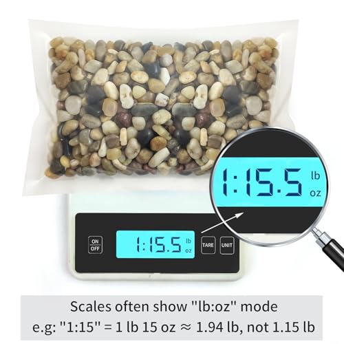 FANTIAN Pebbles for Plants, 2 lbs Pea Gravel for Fish Tank, 1/4 Inch - size: 2 pounds, style: Natural