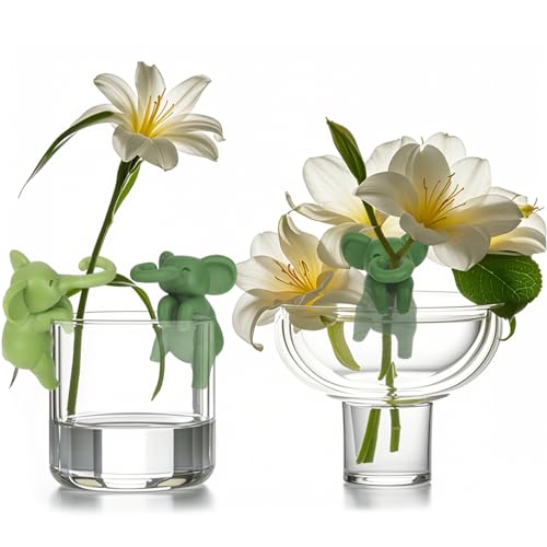 Plant Propagation Buddy, Stem Holder for Indoor Garden or Propagation Station, Funny Gift for Plant Lovers (2Pcs, Green) - color: 2pcs(green)