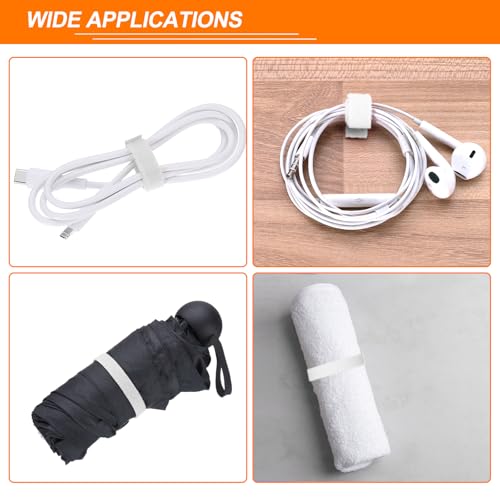 HARFINGTON Garden Plant Tape 33ft 25/64" Reusable Garden Plant Ties Strap Nylon Plant Twist Tie for Plant Gardening Home Office, White - color: White, size: 33ft x 25/64"
