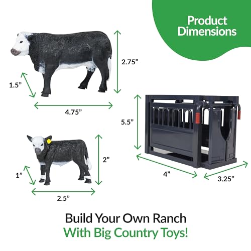 Big Country Toys 12-Piece Ranch Set - Farm Animal Toys for 3 Year Old Boys and Girls - Toy Figures & Playsets - style: 12-Piece Ranch Set