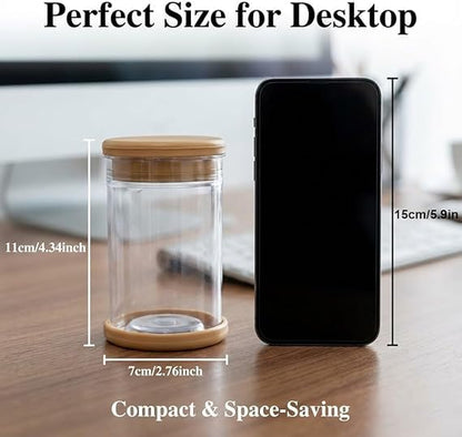 Desktop Hydroponic Propagation Station - Glass Vases for Plant Cuttings, Indoor Water Plant Jars, Unique Gardening Gift for Women Mom Plant Lovers