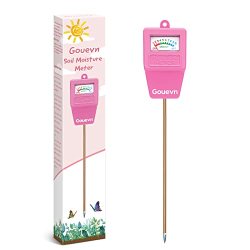 Gouevn Soil Moisture Meter for Plants, Plant Water Meter Indoor Outdoor - color: pink