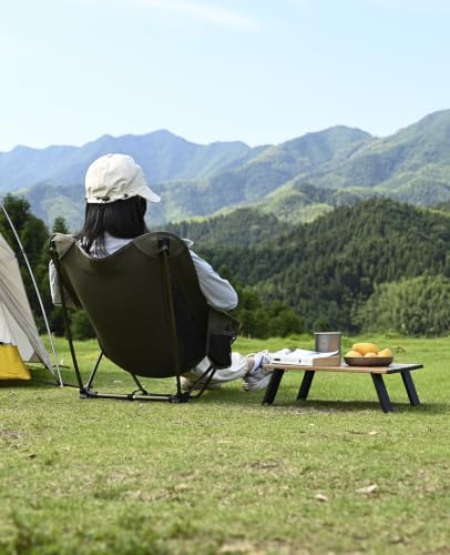 iClimb Ultralight Compact Mini Beach Picnic Folding Alu. Table with Carry Bag, Two Size (Black - S) - color: Black, size: Small