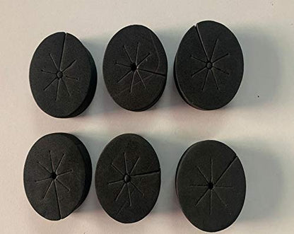 SUCOHANS 50 PCS Cloning Collars Inserts Premium Grade Foam | Fits 2'' Net Cups Cloner Collars for Hydroponics Plant Germination in DIY Cloner & Clone Machines (Black) - size: 50
