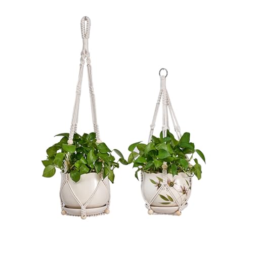 2 Pack Plant Hanger - 29.5" & 23.5" Hanging Planters, Fits 3.9"-11.8" Pots