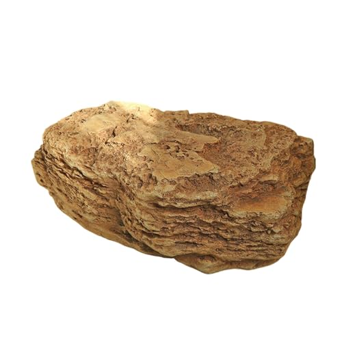 Artificial Landscape Rock, Decorative Stone, Realistic Model Faux Landscape Rock for Patio Outdoor Backyard Garden, Style F 27x11x16cm Brown - color: Style F 27x11x16cm Brown