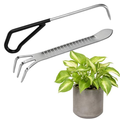 Bonsai Tools Kit, Bonsai Root Rake, Succulent Root Hook Claw, Rake Pic Set - size: 2 Pack