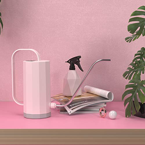 Hemoton 1200ml Long Spout Watering Can for Indoor Plants & Succulents – Modern Plastic Watering Pot with Ergonomic Handle, Cute Garden Water Bottle for Houseplant Care & Seedling Irrigation