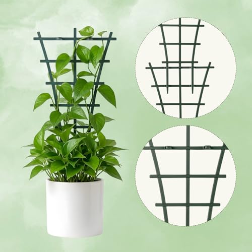 4 Pcs Mini Trellis, Plastic Garden Plant Support