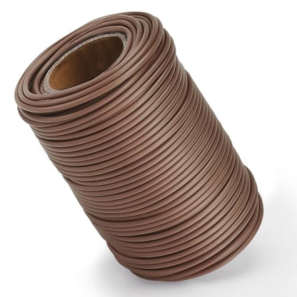 TELENT OUTDOORS 130 Feet Soft Plant Tie Brown Twist Garden Ties for Plants Gardening Home Office Organization TPR Garden Ties Supplies with 2.5mm Diameter - color: brown