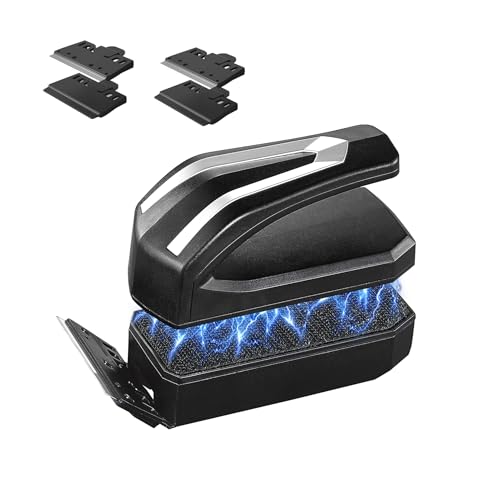 Carefree Fish Aquarium Large + Magnetic Cleaner for Thick Glass 10~18mm(2/5~3/4Inch) Heavy Duty Algae Scrubber with 4 Scrapers Floating L+(Plus) - size: L