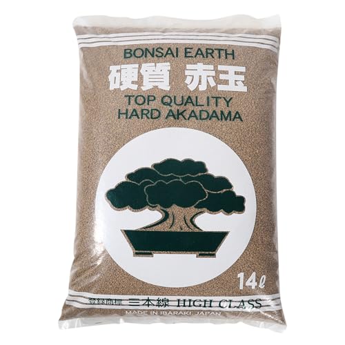 Three‑Line Hard Akadama (Extra Small Grain 2-3mm, 22 lb / 14L) – Premium Japanese Bonsai Soil | High Structural Hardness | Ideal for Small seedlings, top Dressing & Fine-Rooted Bonsai - size: Extra small grain