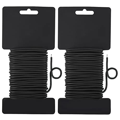 Shintop 2PCS 2.8mm Plant Twist Ties for Tomato, Climbing Plants (65Feet) - color: Black, size: 2.8mm
