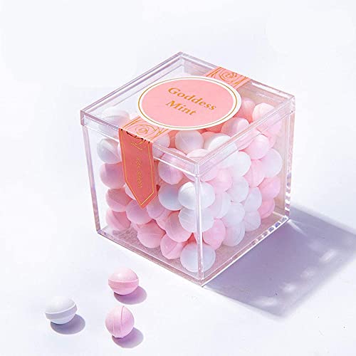 KissYou Acrylic Box Clear Boxes with Lid 12 Packs Small Candy Box Display Square Cube Wedding Graduation Party Decorations Jewlry Gift Box - size: 2.17 x 2.17 x 2.17 Inch, style: 12 Pack