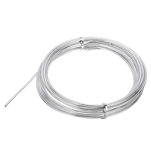 MECCANIXITY 34 Gauge Aluminum Craft Wire, 16 Feet Bendable Wire Metal Armature Wire for Jewelry Making DIY Sculpting Floral Wreath Making Wire Wrapping Christmas Ornaments (34 AWG Silver) - color: Silver, size: 34 Gauge, 16 Feet