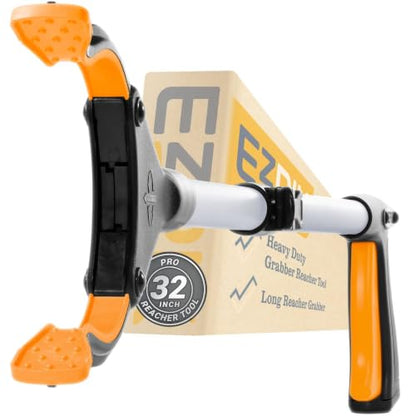EZPIK Pro 32" Foldable Grabber Reacher Tool for Seniors - Grabbers for Elderly Reaching Tool Heavy Duty Pickup Trash Picker Upper Equipment - Claw Grabber Stick for Reaching Aids, Weed Gripper - size: 32" (Pack of 1) - Silver