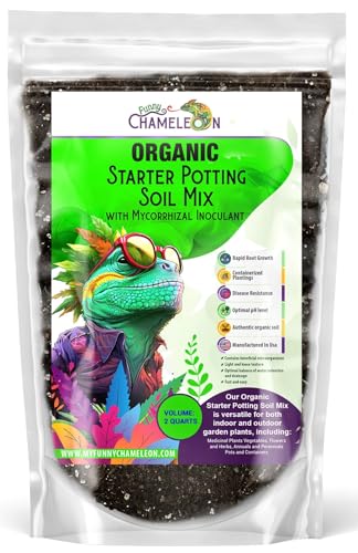 Organic Seed Starter Soil – Seed Starting Mix with Mycorrhizal Fungi – Natural Root Stimulator – Potting Soil for Vegetables and Herbs (2 QUARTS) - color: Myco Seed Starter, size: 2 quarts