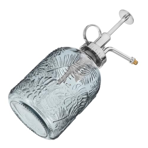 Yardwe 350ML Glass Plant Mister Spray Bottle Vintage Plant Spray Bottle Watering Bottle Small Watering Can (Silver) - color: Silver