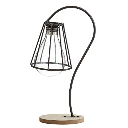 Lamp with Glass Light Bulb Vase Planter Holder, Plant Terrarium, Propagation Station, Metal Stand for Hydroponics Plants Home Garden Wedding Decoration Outdoor Planter Ideas Modern Creative