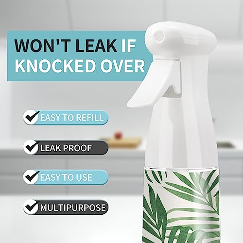 Hair Spray Bottle,Continuous Water Mister Empty Spray for Hairstyling, Cleaning, Plants, Misting and Skin Care - color: green