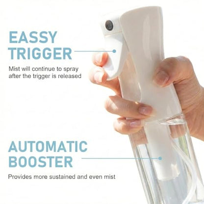 Continuous Spray Bottles,Spray Bottle for Hair&Water Spray Bottle for Travel Essentials, Multi-Use ，Beauty， Care, Makeup, Hydration & Pet Grooming-200ml