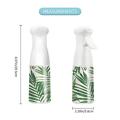 Hair Spray Bottle,Continuous Water Mister Empty Spray for Hairstyling, Cleaning, Plants, Misting and Skin Care - color: green