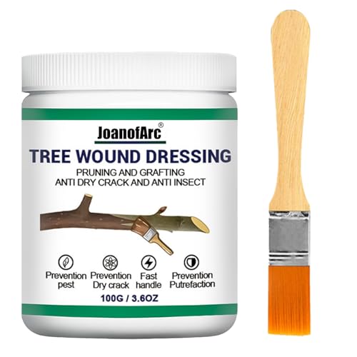 Tree Wound Sealer & Dressing for Bonsai, Fruit Trees, Roses, Bonsai, Waterproof Protection, Tree Wound Sealer Healing Paste, 3.6 Oz