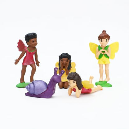 ONEST 18 Pieces Small Fairy Figurines Hand Painted Fairies Figures Miniature Fairy Garden Accessories Figurines for Kids Adults - style: 18 Pieces