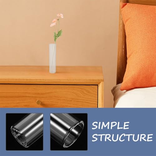 4pcs Glass Test Tubes for Plants Small Hydroponic Flower Vases Glass Propagation Tubes Desktop Plant Holders Home Décor
