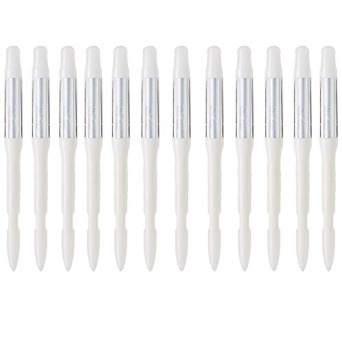 IPPINKA Sustee Aquameter, White, Small, Bundle of 12, Soil Moisture Meter for Potted Plants - Plant Water Sensor (Refillable Style)