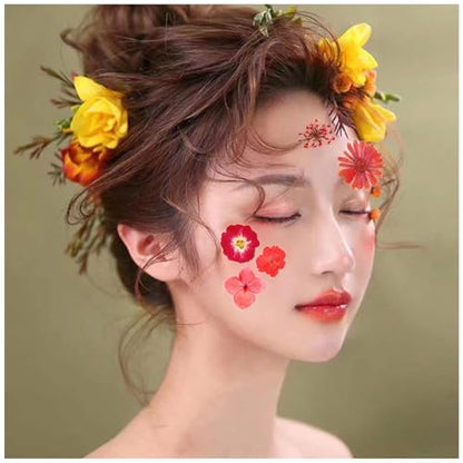 37Pcs Red Dried Pressed Flowers Natural Dried Flowers for Resin,Real Pressed Flowers for Crafts,Dry Flowers for Resin Molds DIY Scrapbookin Candle Jewellery Making - color: 37pcs Red
