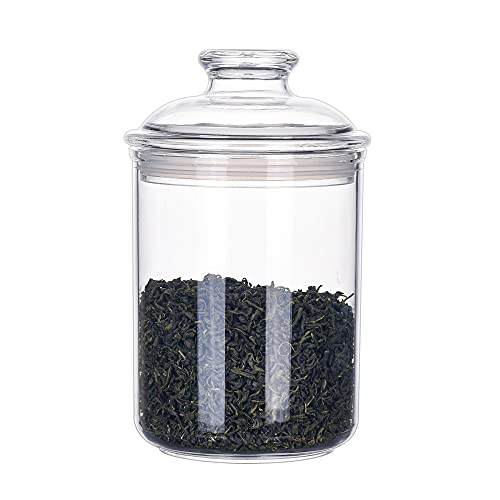24oz Acrylic Storage Jar, Airtight Lid with Silicone Sealing Ring, Ideal Canister Container for Sugar, Tea, Spices, Herbs, Shells, Bath Salt, Christmas Decorative Apothecary Jars - size: Standard 701 ml