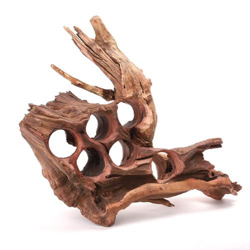 Driftwood for Aquarium Natural Aquarium Wood for Aquascaping Fish Tank Decorations Reptile Tank Decor (Porous Natural Driftwood 11-15“)