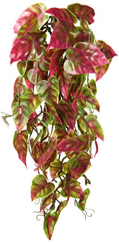 Penn-Plax Reptology Decorative Hanging Terrarium Plant Vines for Reptiles and Amphibians – 12” Length – Green & Red - color: Green/Red, size: 12" Length