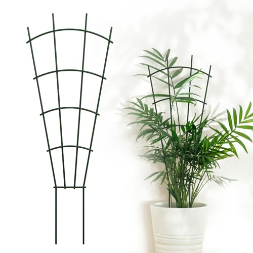 6-Pack Metal Trellis for Potted Plants, 43" Heavy Duty Garden Trellis for Climbing Plants, Rustproof Powder Coated Indoor/Outdoor Trellis for Climbing Vines, Flowers, Houseplants - size: 43 inch