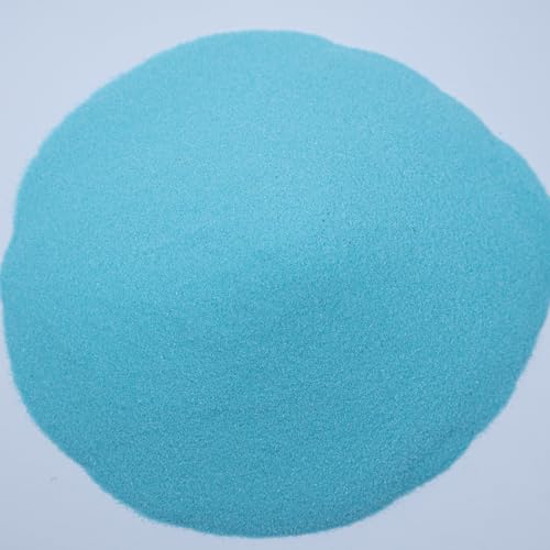 Emineyo Colored Sand,Craft Sand, Premium Fine Grained Color Sand for Crafts,Sand Art,Sand Painting,Vase Filler, Home Décor, Wedding Decorations,80-120 Mesh,300g/10.58oz (Cyan) - color: Cyan