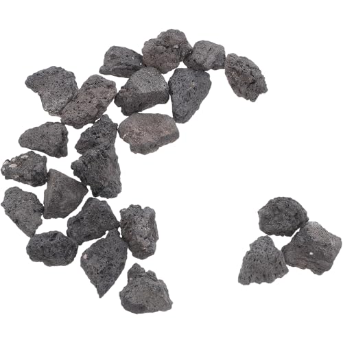 VILLCASE Natural Volcanic Stone Decoration 200g Pack 2-4cm Porous Breathable Aquarium Rocks Fish Tank Supplies for Aquatic Pets and Potted Plant Craft