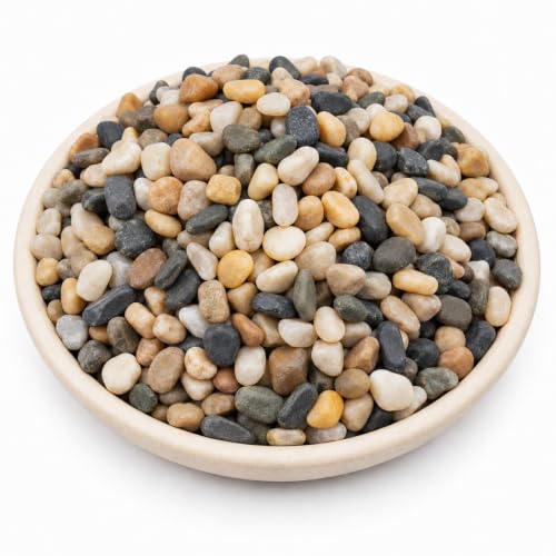 NUPICK 6 lb Aquarium Gravel, 1/4" Ph-Natural Pea Gravel for Fish Tank - size: 6 lb