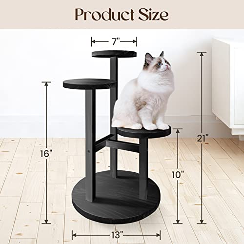 GEEBOBO 3 Tier Plant Stand Indoor - color: Black - 3 Tier