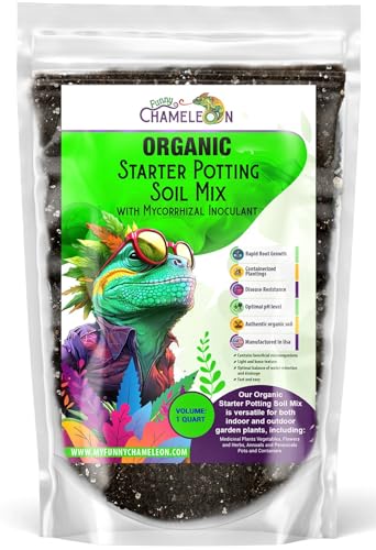 Organic Seed Starter Soil – Seed Starting Mix with Mycorrhizal Fungi – Natural Root Stimulator – Potting Soil for Vegetables and Herbs (1 Quart) - color: Myco Seed Starter, size: 1 quart